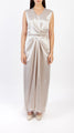 All-Over Embellished Side Slits Detail Dress and Wrap Waist Inner Dress