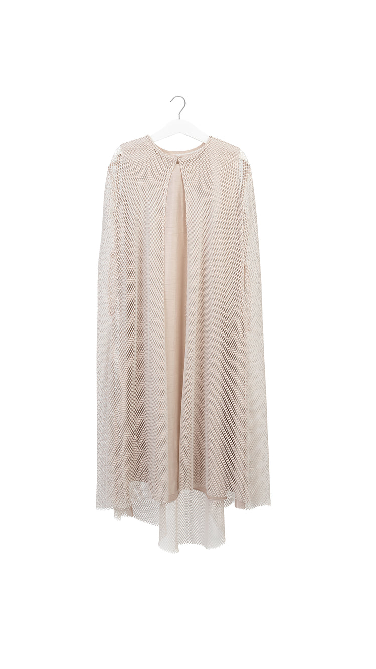 Mesh Cape with Inner Dress