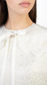 Embellished Detachable Collar Detail Cape